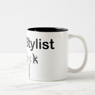 hair stylist rock Two-Tone coffee mug