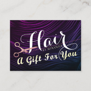Hair Stylist Rose Gold Scissors Gift Certificate