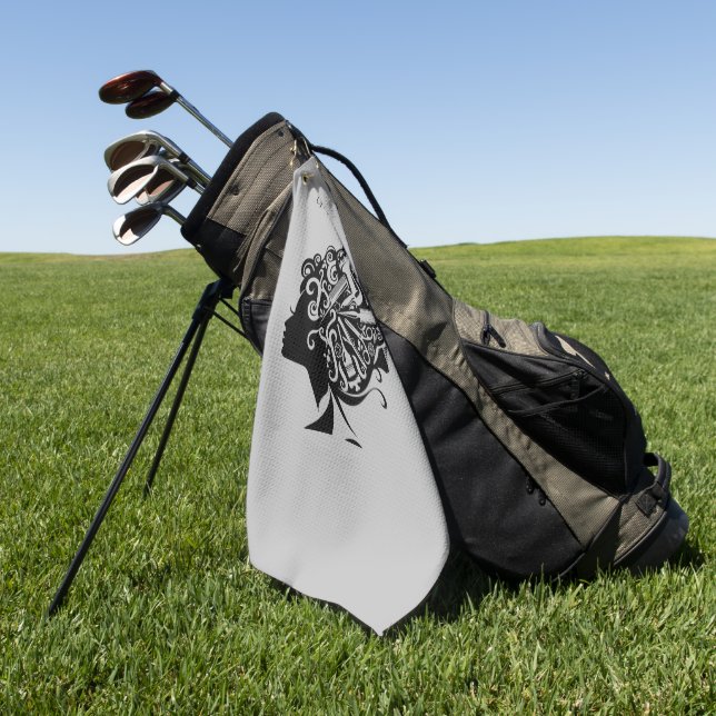 Hair Stylist & Salon  Golf Towel (Green)