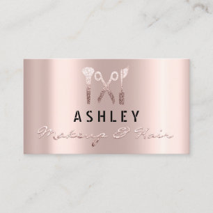 Hair Stylist Salon Makeup Artist Appointment Card