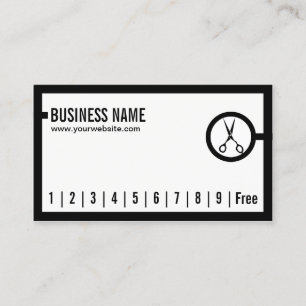Hair Stylist Salon Minimal Border Loyalty Punch