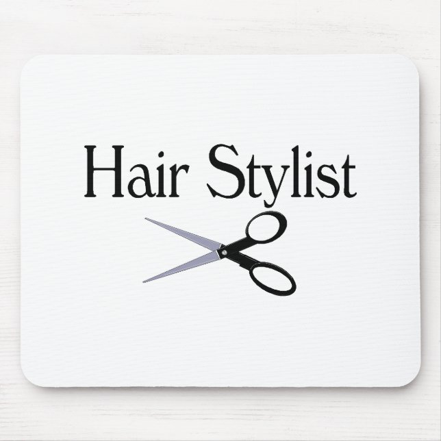 Hair Stylist Scissors Mouse Pad (Front)