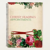 Hair stylist scissors roses salon appointment