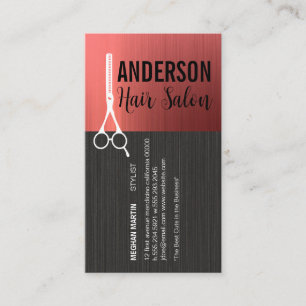 Hair Stylist Scissors Womens Beauty Business Card