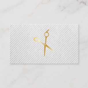 Hair Stylist Silver Scissors   Barber Hair Care Appointment Card