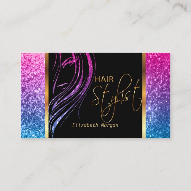 Hair Stylist Specialist Business Card (Front)