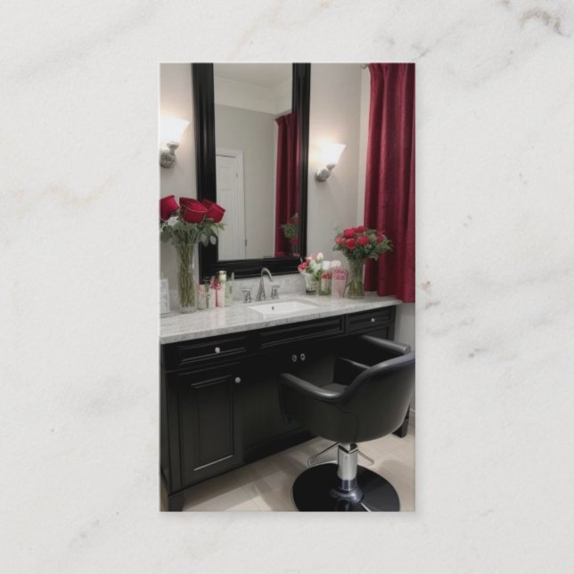 Hair Stylist Stylish Elegance Business Card (Front)