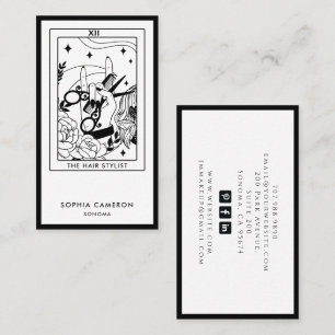 Hair Stylist Tarot Business Card