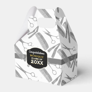 Hair Stylist Tools Graduation Party Favor Box