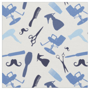 Hair stylist tools pattern fabric