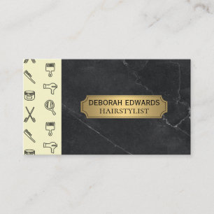 Hair Stylist Tools   Salon Barber Lux Business Card