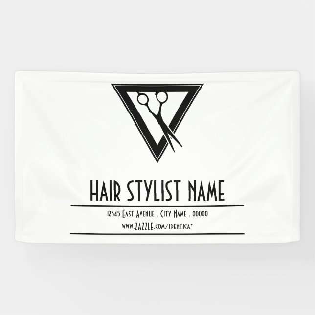 hair stylist tri scissors banner (Horizontal)