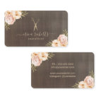 Hair Stylist Vintage Floral Elegant Beauty Salon