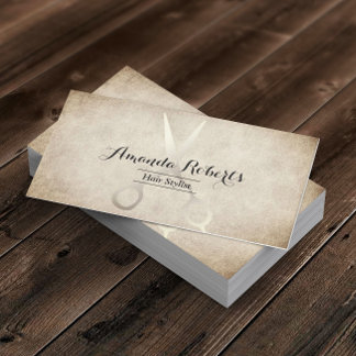 Hair Stylist Vintage Hairdresser Hair Salon Business Card