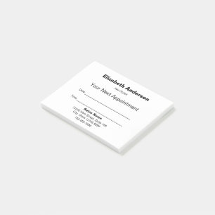 Hair Stylist White Your Next Appointment Reminder Post-it Notes