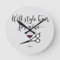 Hair Stylist Will Style Hair for Wine Wall