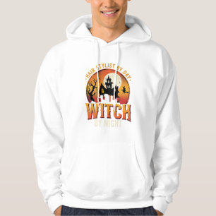 Hair Stylist Witch Halloween Vintage Design_1 Hoodie
