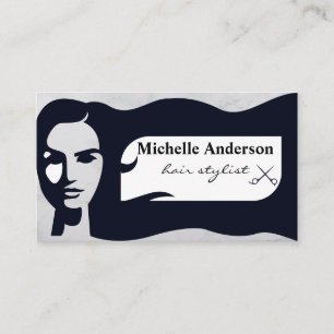 Hair Stylist Womens Beauty Business Card