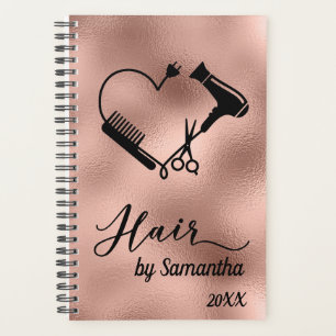 Hair Styliste Salon Business Rose Ciseaux d'or