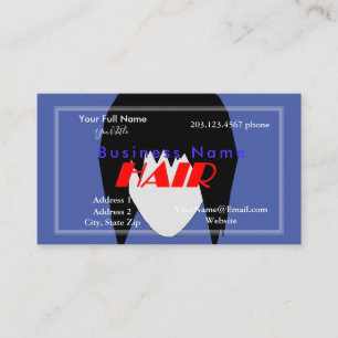 Hair Theme Business Card with Photos HAMbyWG