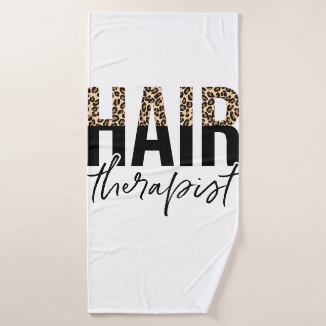 Hair Therapist Hair Stylist Hairtravist (Serviette de bain)
