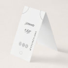 Hair Tie holder Hanging Display Logo Social Media