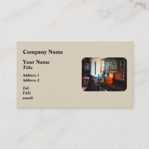 Hair Tonic and Shaving Mugs Business Card