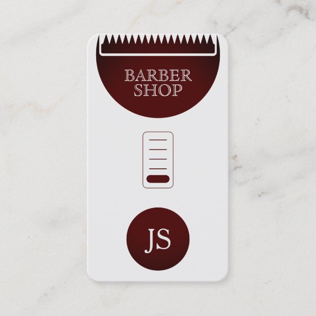 Hair trimmer professional fun look business card (Front)