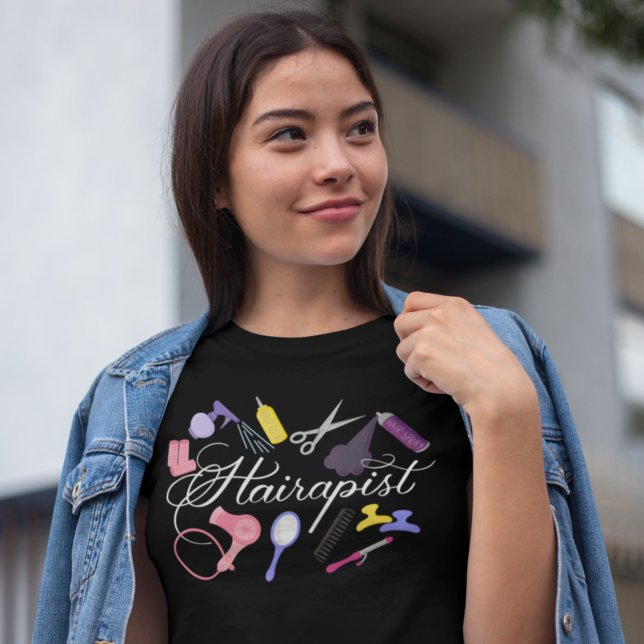 Hairapist Hairdresser Hair Stylist Barber 2 T-Shirt (Creator Uploaded)