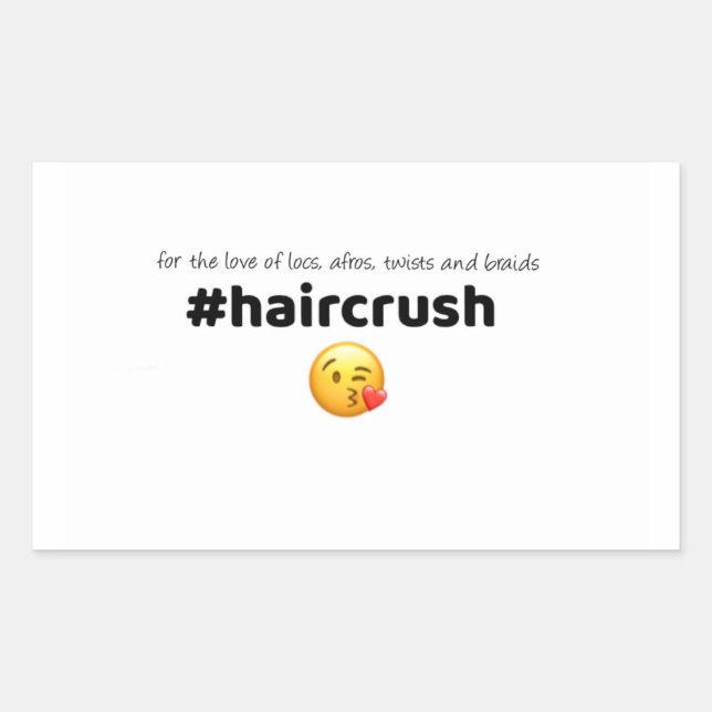 #haircrush Sticker 1 (Front)