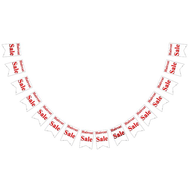 Haircut Sale Bunting Banner (All)