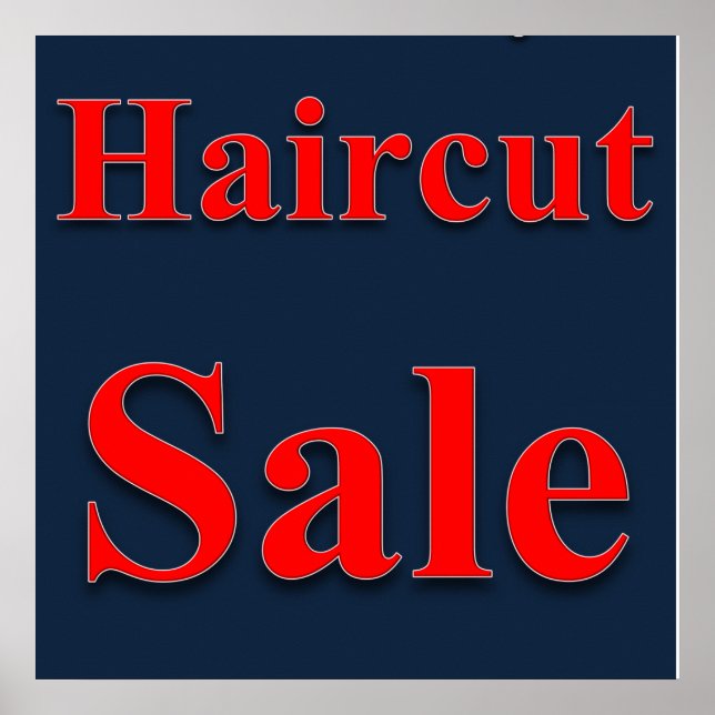 Haircut Sale Poster Matte (Front)