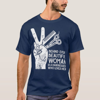 Hairdresser beautiful Women Hair Hairstylist Gift T-Shirt