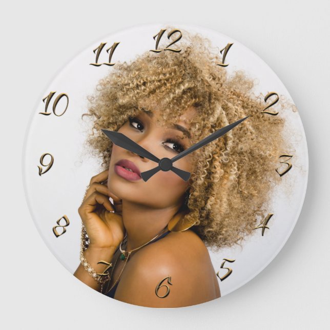 Hairdresser-beauty salon large clock (Front)