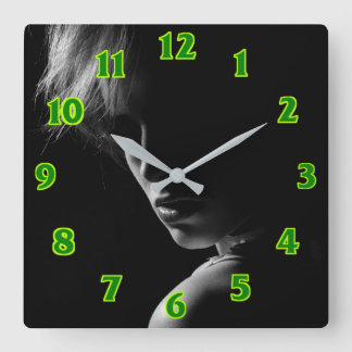 Hairdresser-beauty salon square wall clock