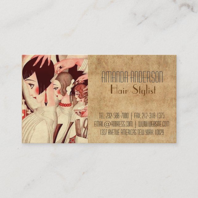 HAIRDRESSER BUSINESS CARD (Front)