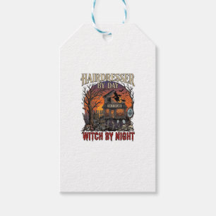 Hairdresser Day Witch Night Halloween Salon Skulls Gift Tags