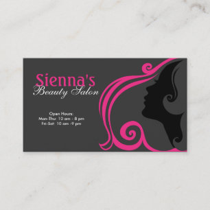 Hairdresser (Deep Pink) Business Card