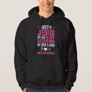 Hairdresser Designs Girls Women Christian Hairstyl Hoodie