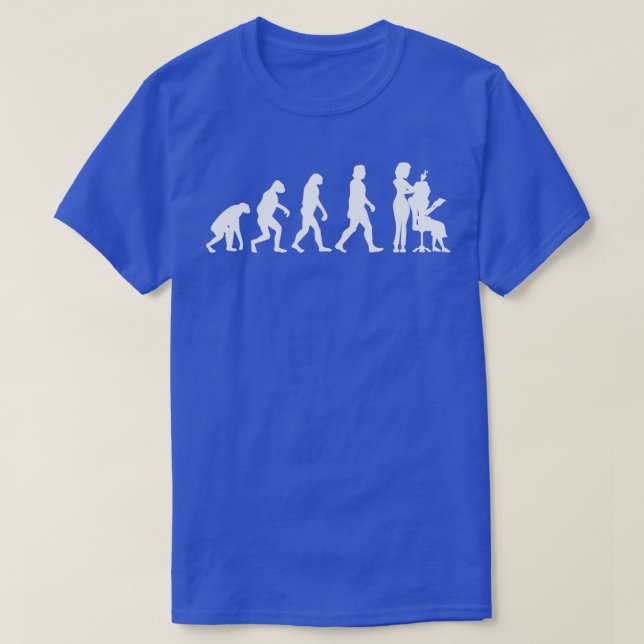 Hairdresser Evolution hair stylist hairdresser T-Shirt (Design Front)
