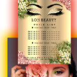 Hairdresser Eyelashes Makeup Studio Price List Flyer<br><div class="desc">In the glamourous world of beauty and personal care, where every detail speaks to your professionalism and artistry, presenting your services with elegance and clarity is essential. Introducing the Hairdresser Eyelashes Makeup Studio Price List Flyer from Zazzle—a beautifully designed flyer that combines sophistication with practicality, ensuring your clients are informed...</div>