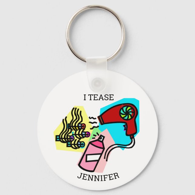 Hairdresser Gifts Keychain (Front)