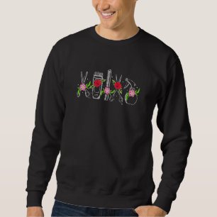 Hairdresser Hair Clippers Salon Scissor Chomb Hair Sweatshirt