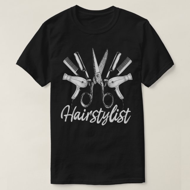Hairdresser Hairstylist Barber Shop 2 T-Shirt (Design Front)
