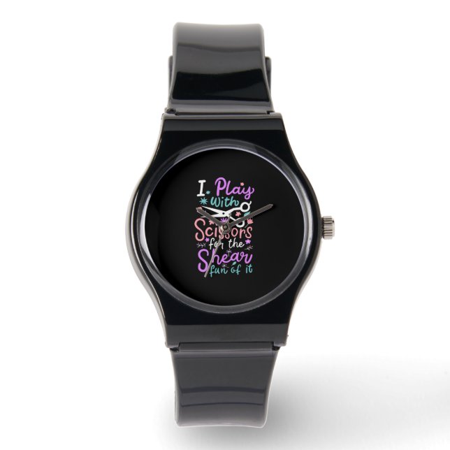Hairdresser Hairstylist Gift Watch (Front)