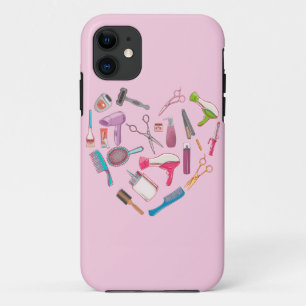 Hairdresser Hairstylist Tool Heart iPhone 11 Case