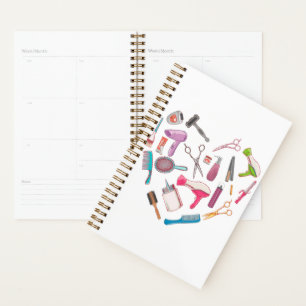 Hairdresser Hairstylist Tool Heart Planner