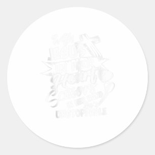 Hairdresser Jesus Cute Christ Follower Women Fun Classic Round Sticker