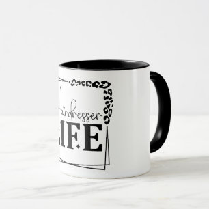 Hairdresser Life Minimalist Hair Stylist Mug
