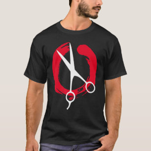 Hairdresser Love Hairdryer Scissors Barber Hair Br T-Shirt
